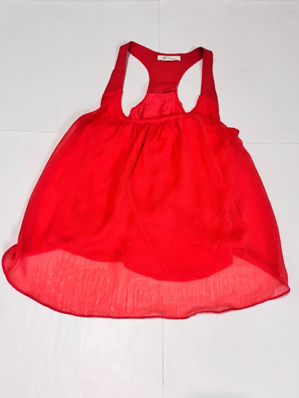 ⭐️Forever 21 Coral Racerback Chiffon Tank